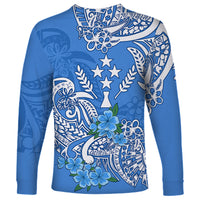 (Custom Personalised) FSM Kosrae State Long Sleeve Shirt Polynesian Floral Tribal LT9 - Polynesian Pride
