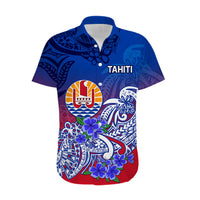 Tahiti Hawaiian Shirt Polynesian Floral Tribal LT9 - Polynesian Pride