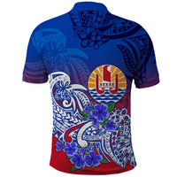 Tahiti Polo Shirt Polynesian Floral Tribal LT9 - Polynesian Pride
