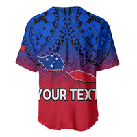 (Custom Personalised) Polynesian Independent State of Samoa Gradient Baseball Jersey LT9 - Polynesian Pride