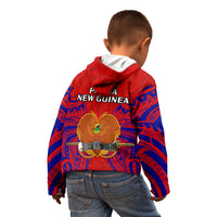 Papua New Guinea Kid Hoodie Central Province Mix Coat Of Arms Polynesian Art LT14 - Polynesian Pride