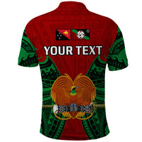 Custom Papua New Guinea Polo Shirt East New Britain Province Mix Coat Of Arms Polynesian Art LT14 - Polynesian Pride