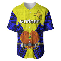 Papua New Guinea Baseball Jersey Morobe Province Mix Coat Of Arms Polynesian Art LT14 - Polynesian Pride