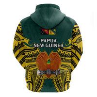 Papua New Guinea Hoodie Jiwaka Province Mix Coat of Arms Polynesian Art LT14 - Polynesian Pride