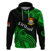 Custom Ribaberiki Kiribati Coat of Arms Mix Green Polynesian Hoodie LT14 - Polynesian Pride