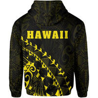 Kanaka Map Hoodie (Yellow) Turtle Style - Polynesian Pride
