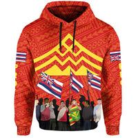 Polynesian Protectors Mauna Kea Flag of Hawaii Hoodie - Polynesian Pride