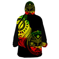 Marshall Islands - Marshall Tatau Reggae Patterns Wearable Blanket Hoodie LT9 - Polynesian Pride
