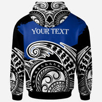 Marshall Islands Custom Zip Hoodie Ethnic Style With Round Black White Pattern - Polynesian Pride