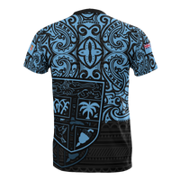 Fiji Pride T Shirt Fiji Flag Polynesian Tattoo - Polynesian Pride