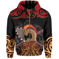 Hawaii Warrior Polynesian Hoodie (Zip up) Stock Style - Polynesian Pride
