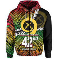 Custom Vanuatu Independence Day 42nd Anniversary Hoodie LT6 - Polynesian Pride