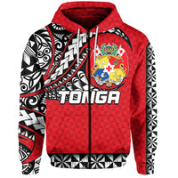 Custom Tonga Hoodie Polynesian Tattoo LT6 - Polynesian Pride