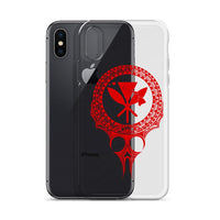 Kanaka Maoli Iphone Case The Eyes Red AH iPhone X/XS Phone Case Red - Polynesian Pride
