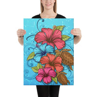 Hibiscus Flower Soulful Canvas 18x24 Canvas White - Polynesian Pride