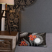 Marshall Islands Polynesian Pillow - White Plumeria - Polynesian Pride