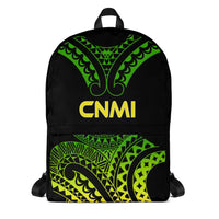 Northern Mariana Islands Polynesian Backpack - Reggae Tribal Pattern Reggae - Polynesian Pride
