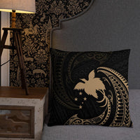Papua New Guinea Polynesian Basic Pillow - Gold Tribal Wave - Polynesian Pride