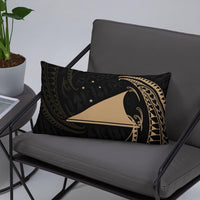 Tokelau Polynesian Basic Pillow - Gold Tribal Wave - Polynesian Pride