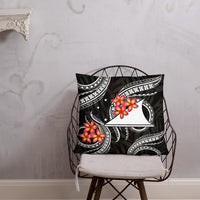Tokelau Polynesian Pillow - White Plumeria - Polynesian Pride