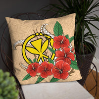 Polynesian Hawaii Pillow - Hibiscus Coat of Arm - Polynesian Pride
