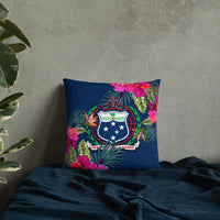 Samoa Polynesian Pillow - Hibiscus Surround - Polynesian Pride