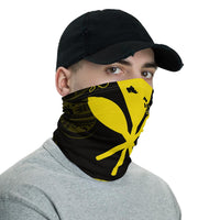 Hawaiian Bandana Kanaka Kakau Polynesian Neck Gaiter - Yellow - Polynesian Pride