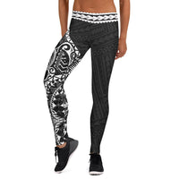 Polynesian Women's Leggings - Rising 3rd White - Polynesian Pride