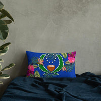 Pohnpei Polynesian Pillow - Hibiscus Surround - Polynesian Pride