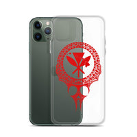 Kanaka Maoli Iphone Case The Eyes Red AH iPhone 11 Pro Phone Case Red - Polynesian Pride