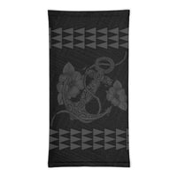 Hawaii Bandana Kakau Polynesian Anchor Neck Gaiter - Grey - Polynesian Pride