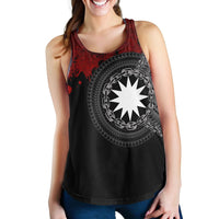 Nauru Polynesian Women's Racerback Tank - Polynesian Chain Style - Polynesian Pride
