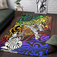New Caledonia Area Rug - Rainbow Polynesian Pattern - Polynesian Pride