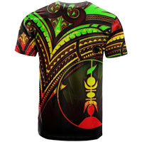 New Caledonia T Shirt Reggae Color Cross Style - Polynesian Pride