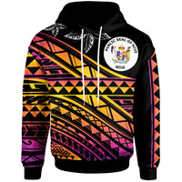 Niue Custom Hoodie Special Polynesian Ornaments Unisex Black - Polynesian Pride