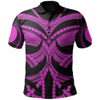 Samoan Tattoo Polo Shirt Purple - Polynesian Pride