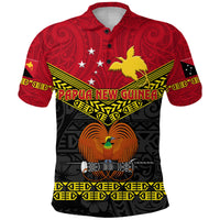 Papua New Guinea Kumuls Polo Shirt Simple Style Black Vibes LT8 - Polynesian Pride