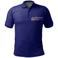 Vanuatu Polo Shirt Ministry Of Health LT6 Unisex Navy Blue - Polynesian Pride