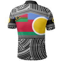 Custom Shefa Province Polo Shirt Of Vanuatu Polynesian Patterns Black and White Style LT6 - Polynesian Pride