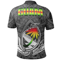 Guam Polo Shirt Turtle Guam Seal Chamorro - Polynesian Pride