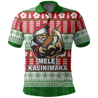Hawaiian Santa Claus Warrior Polo Shirt Christmas LT6 - Polynesian Pride