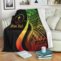 Chuuk Custom Personalised Premium Blanket - Reggae Polynesian Tentacle Tribal Pattern - Polynesian Pride