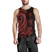 Tuvalu Men's Tank Top - Red Tentacle Turtle - Polynesian Pride