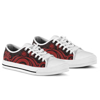 Federated States of Micronesia Low Top Canvas Shoes - Red Tentacle Turtle - Polynesian Pride