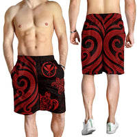 Hawaii Men's Short - Red Tentacle Turtle - Polynesian Pride