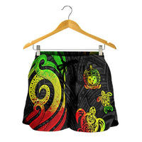 Samoa Women's Short - Reggae Tentacle Turtle - Polynesian Pride