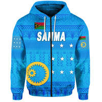 Sanma Province Zip Hoodie Vanuatu Pattern Traditional Style LT8 - Polynesian Pride