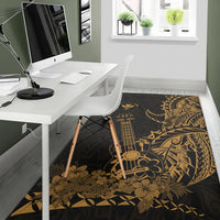 Hawaii Polynesian Area Rug Ukulele Gold LT13 - Polynesian Pride