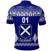 Custom St. andrews High School Polo Shirt Simple Tongan Kupesi LT8 - Polynesian Pride