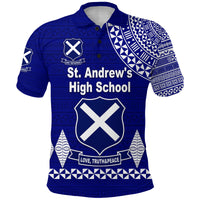 Custom St. andrews High School Polo Shirt Simple Style LT8 - Polynesian Pride
